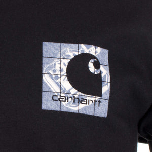 Long Sleeved Relaxed Fit Grid C T-Shirt