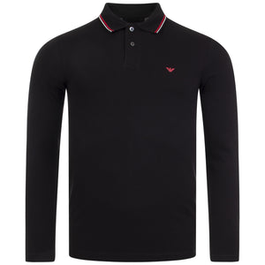 Long Sleeved Tipped Polo