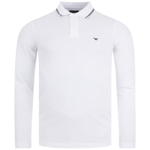 Long Sleeved Tipped Polo Shirt
