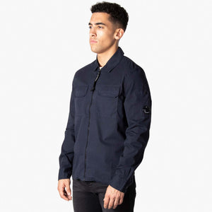 Gabardine Zipped Lens Overshirt