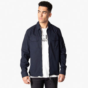 Gabardine Zipped Lens Overshirt