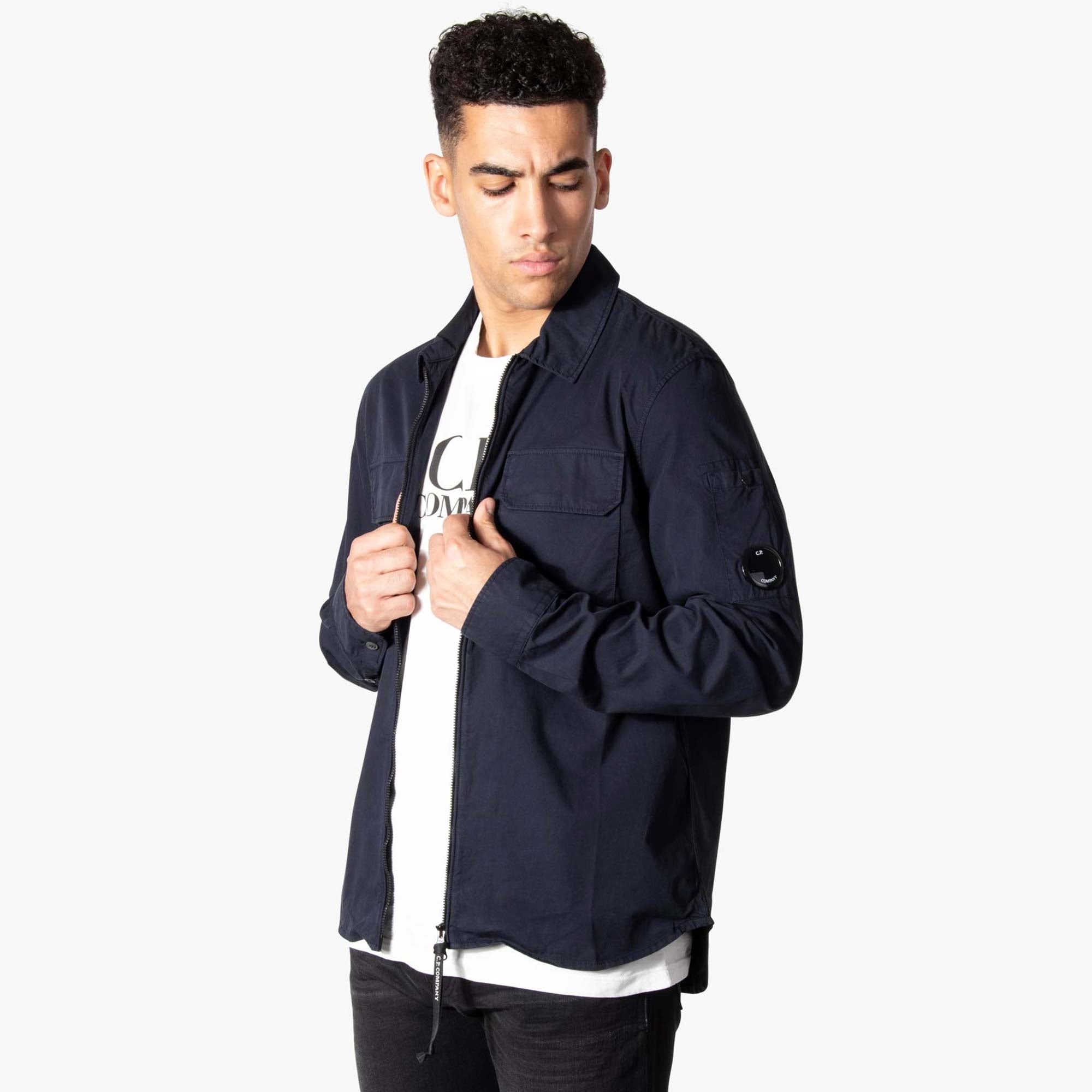 Gabardine Zipped Lens Overshirt