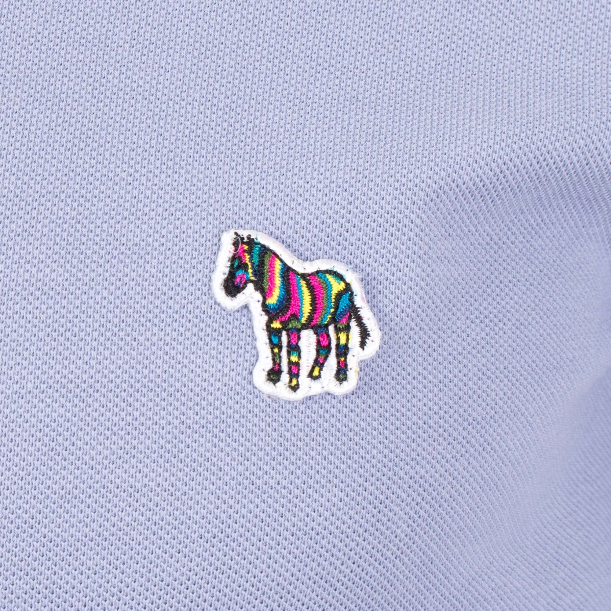 Regular Fit Long Sleeve Zebra Logo Polo