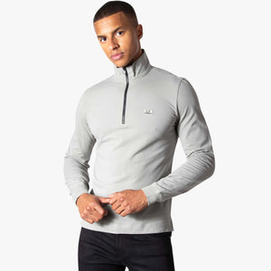 Stretch Pique L/S 1/4 Zip Polo Shirt