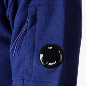 Diagonal Raised Fleece Zip Pocket Sweat
