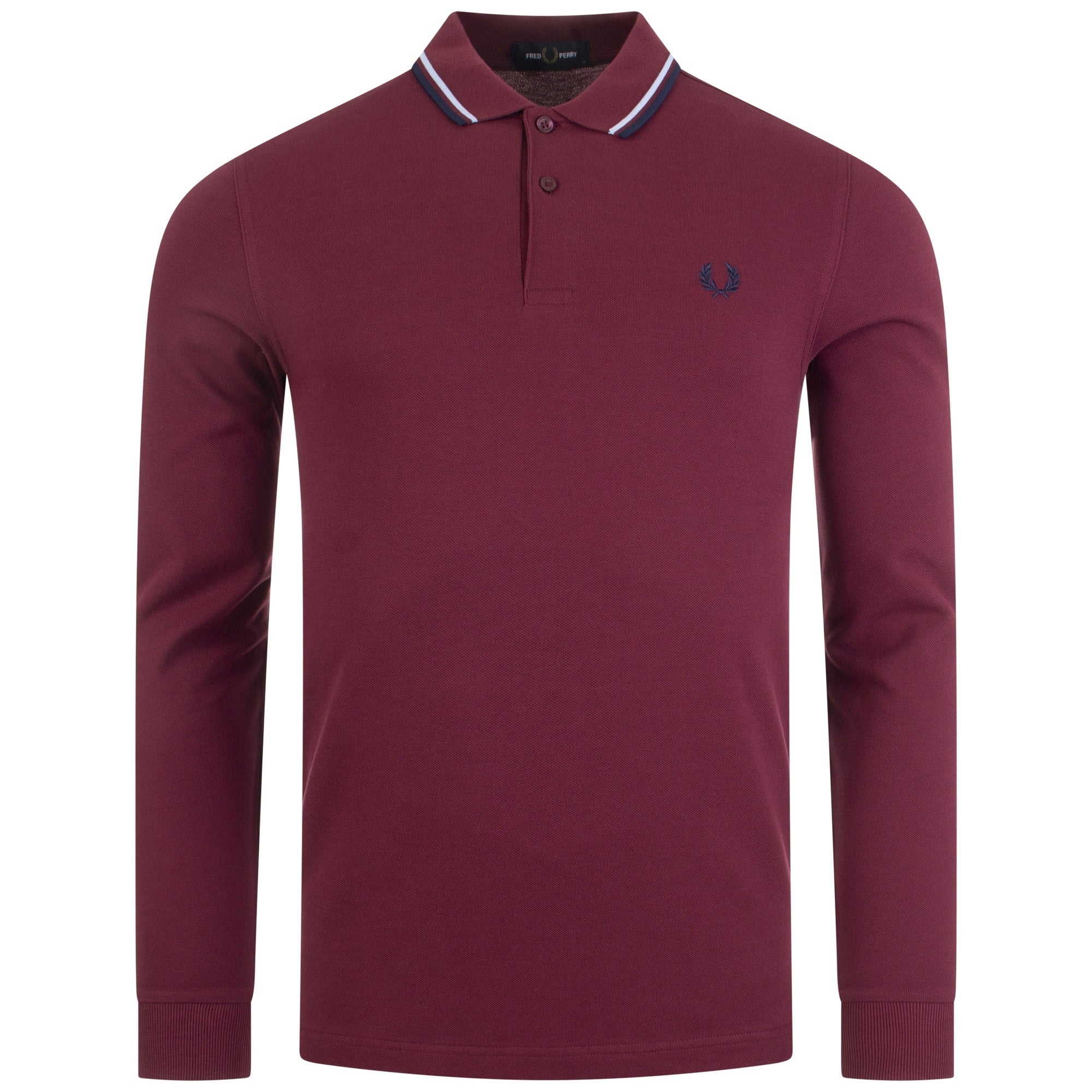 Regular Fit Long Sleeve Twin Tipped Polo Shirt