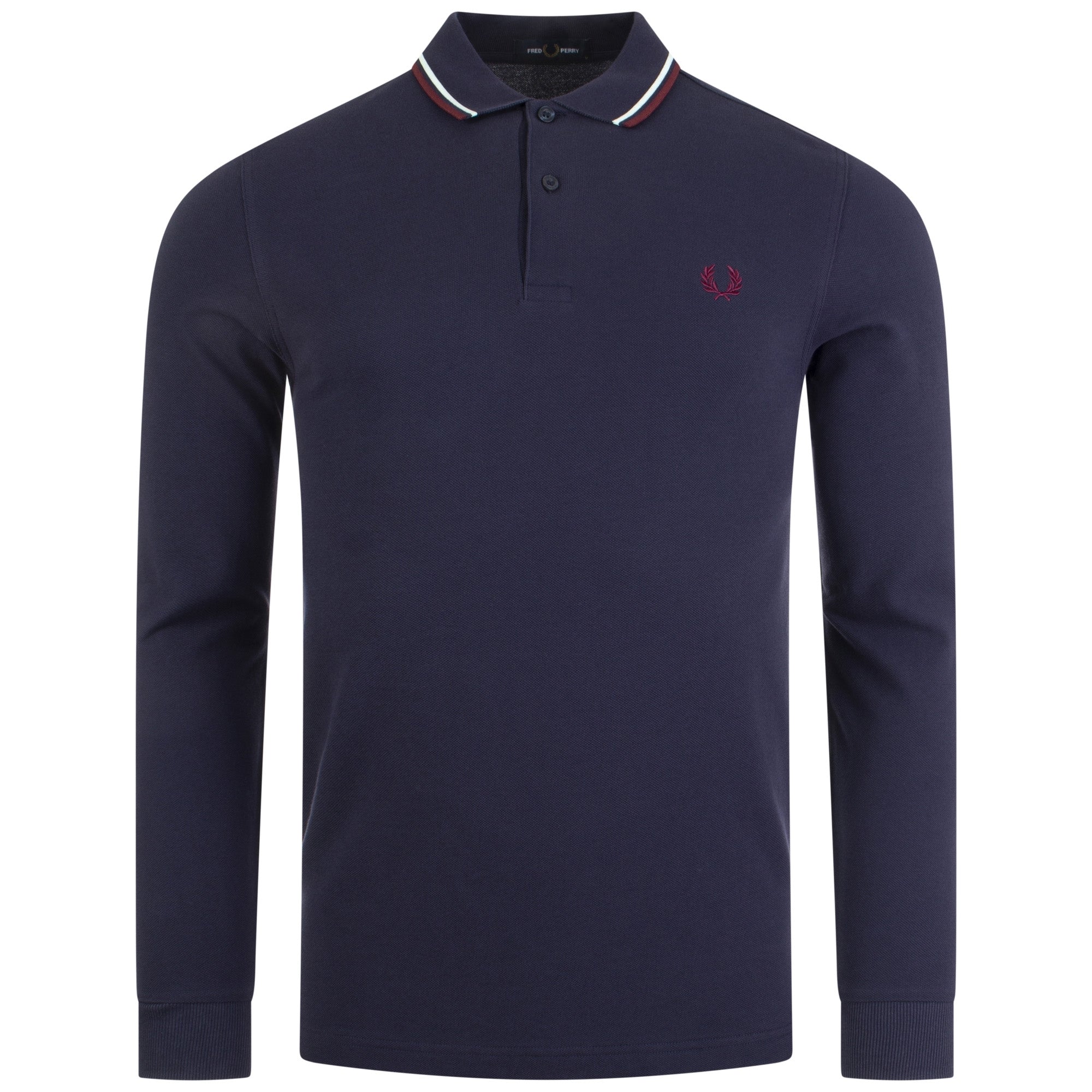 Regular Fit Long Sleeve Twin Tipped Polo Shirt