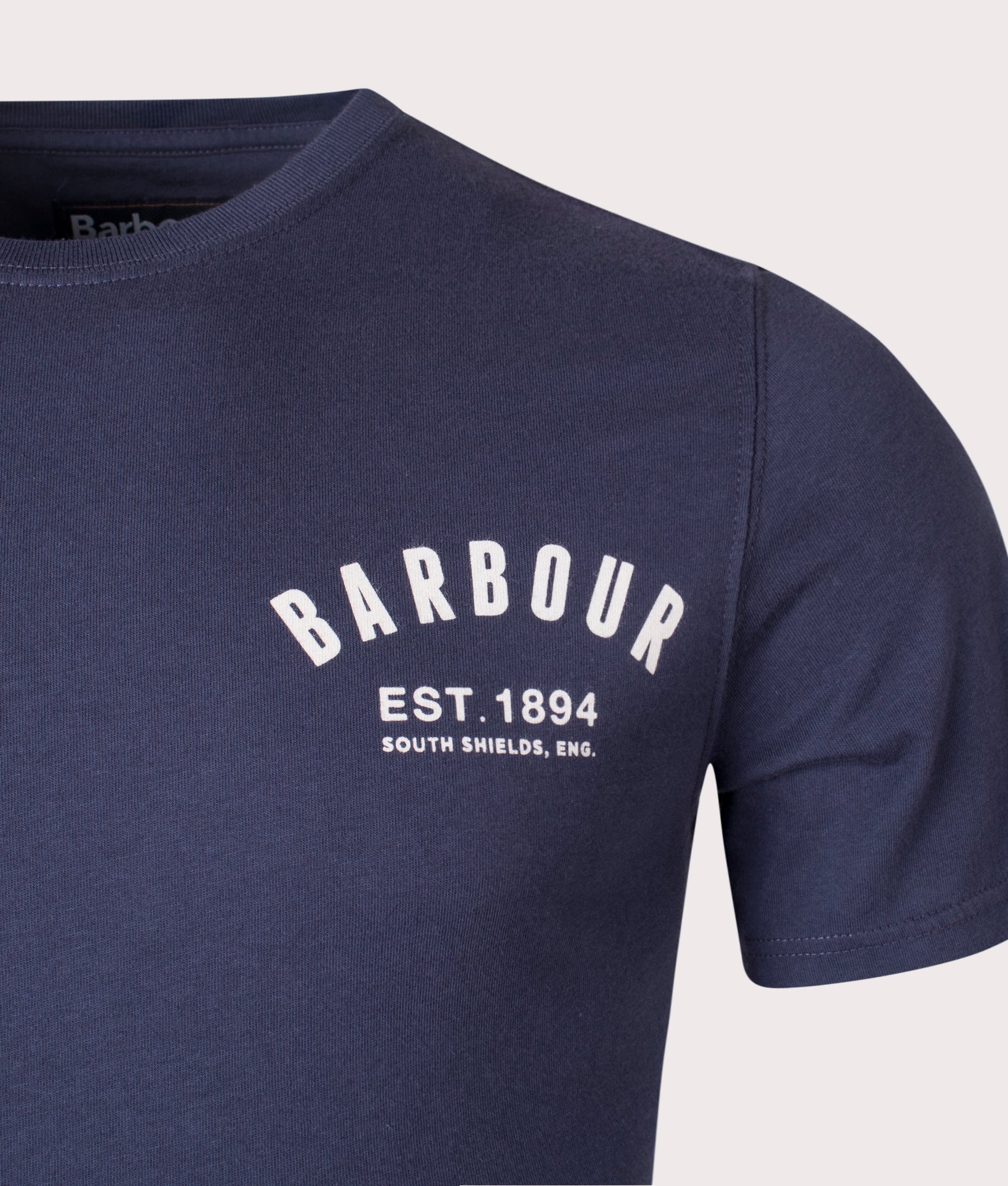 Slim Fit Barbour T Shirt Purple Preppy T-Shirt New Navy Barbour