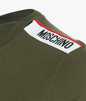 Shoulder-Taped-T-Shirt-Green-Moschino-EQVVS