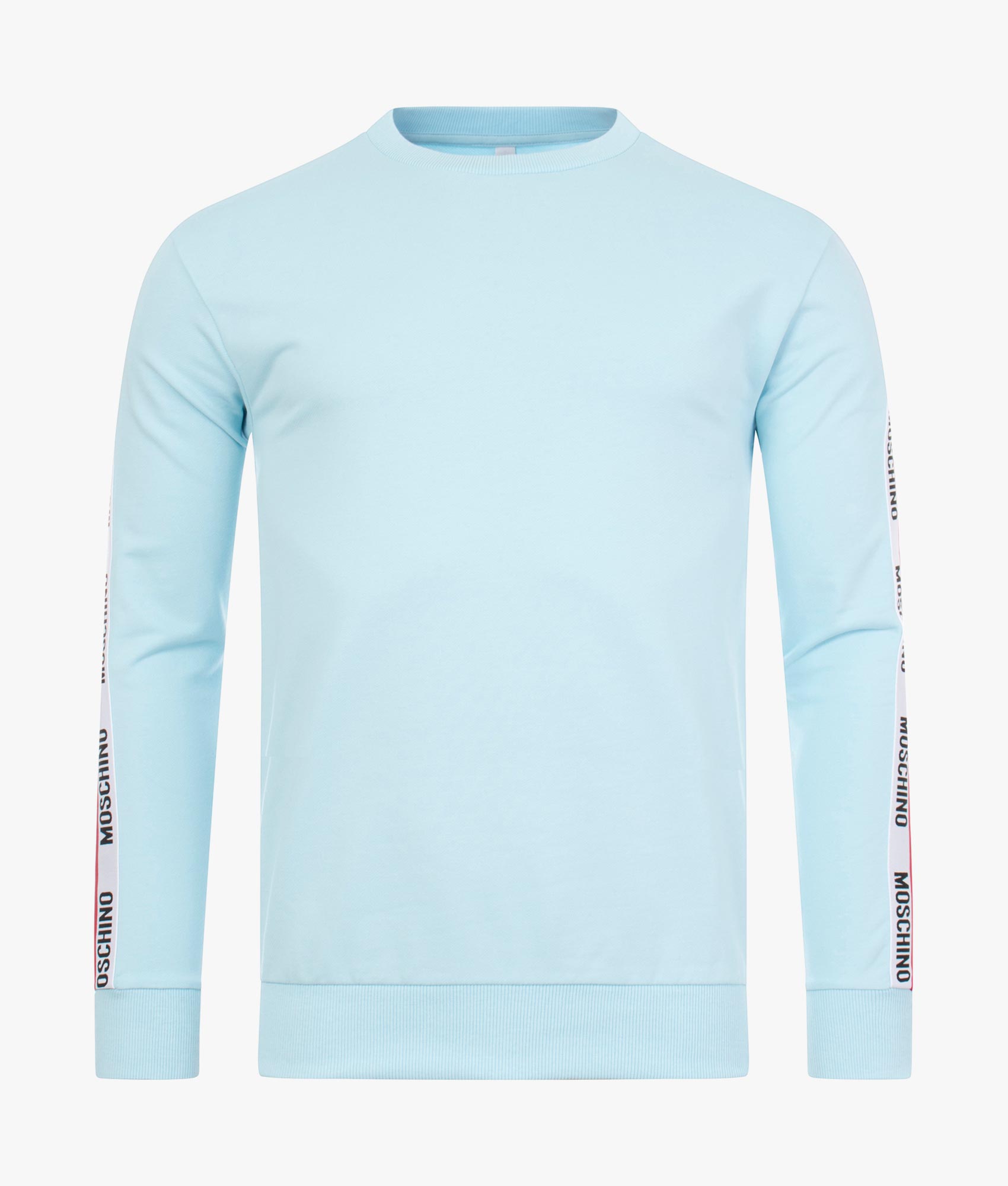 Taped Sleeve Sweatshirt Light Blue | Moschino | EQVVS