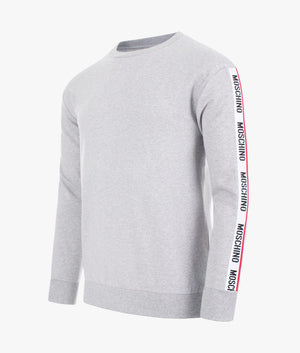 Taped-Sleeve-Sweatshirt-Grey-Moschino-EQVVS