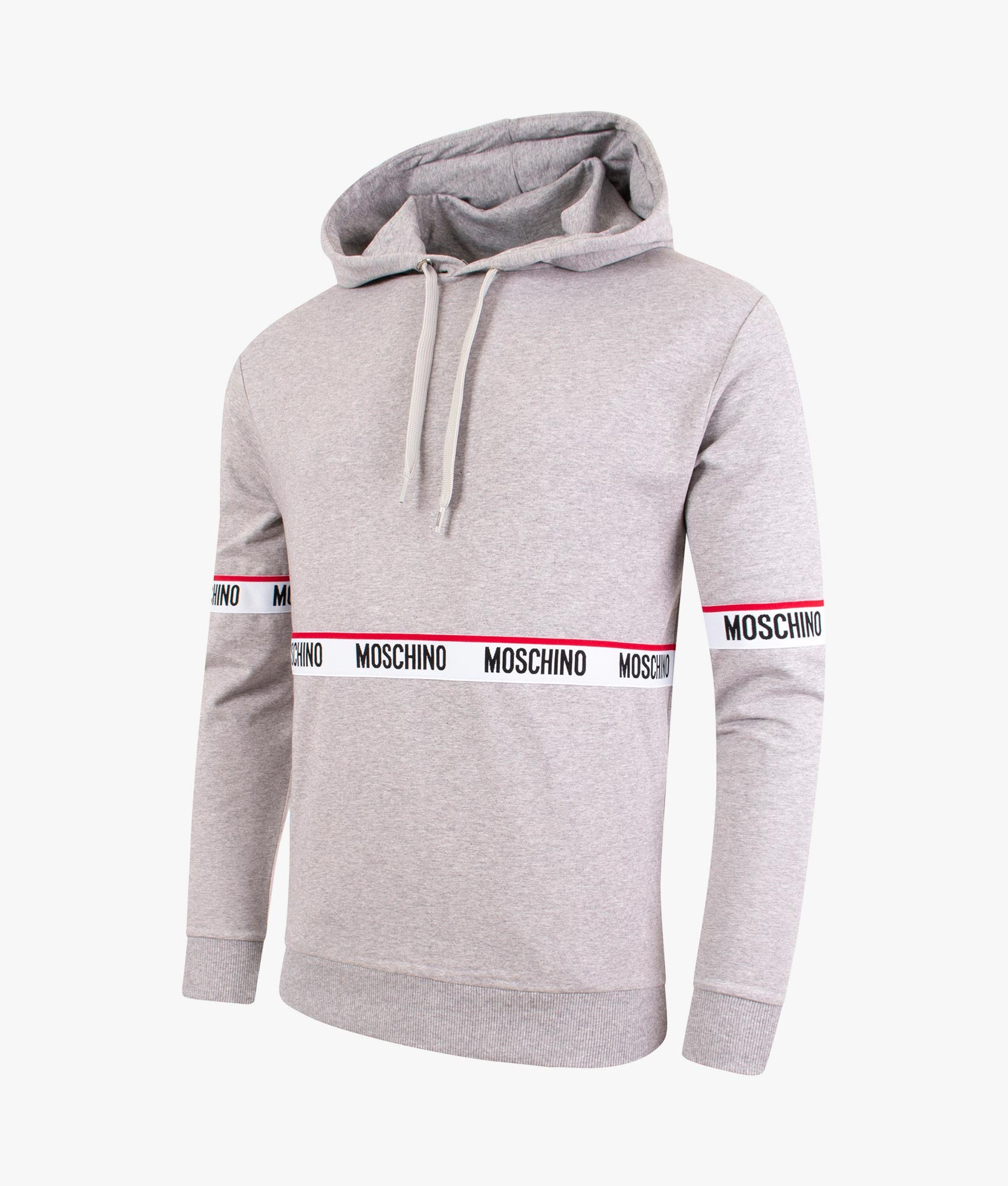 Taped Detail Hoodie Gray | Moschino | EQVVS
