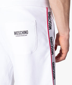 Logo-Tape-Detail-Sweat-Shorts-White-Moschino-EQVVS