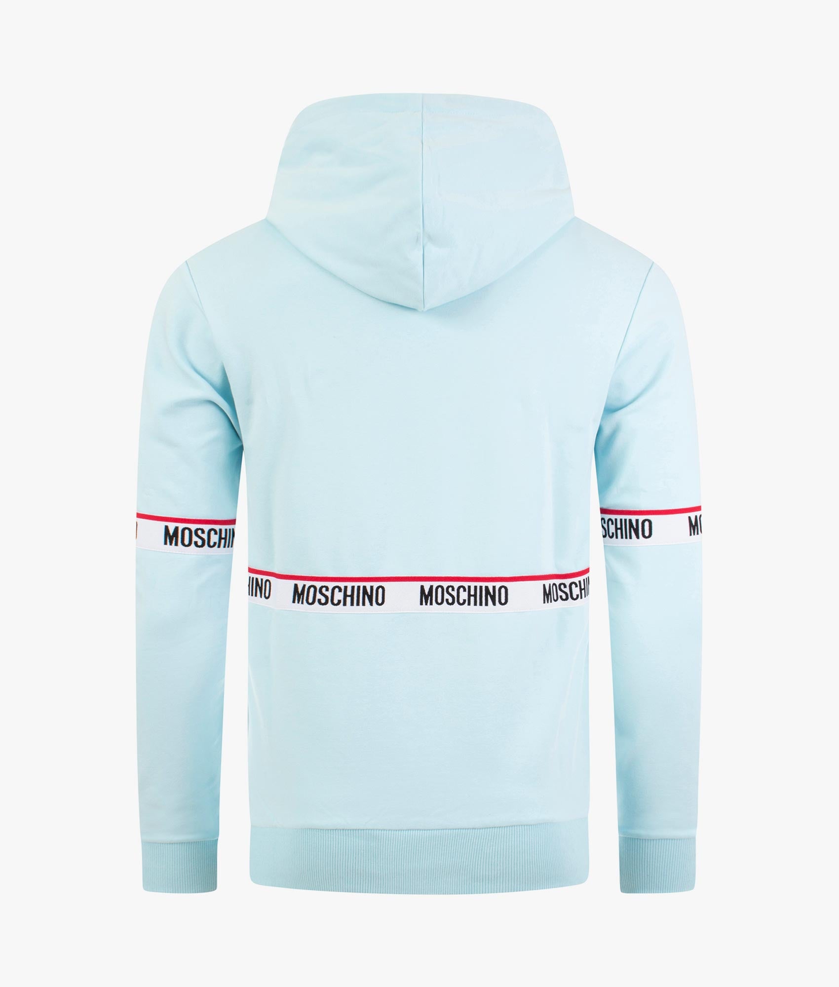Taped Detail Hoodie Light Blue | Moschino | EQVVS
