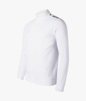 Quarter Zip Shoulder Taped Sweatshirt