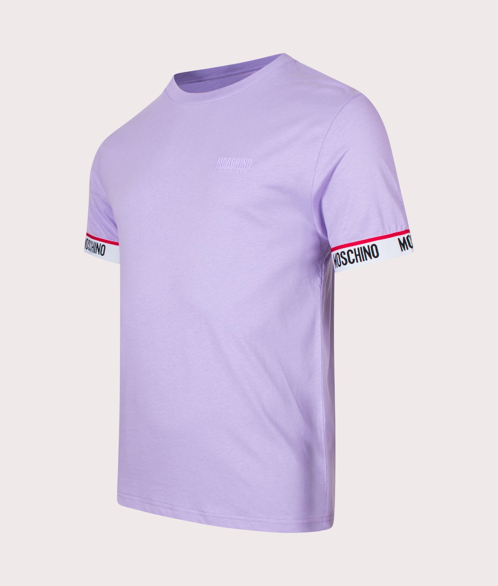 Taped-Logo-Cuff-T-Shirt-Violet-Moschino-EQVVS