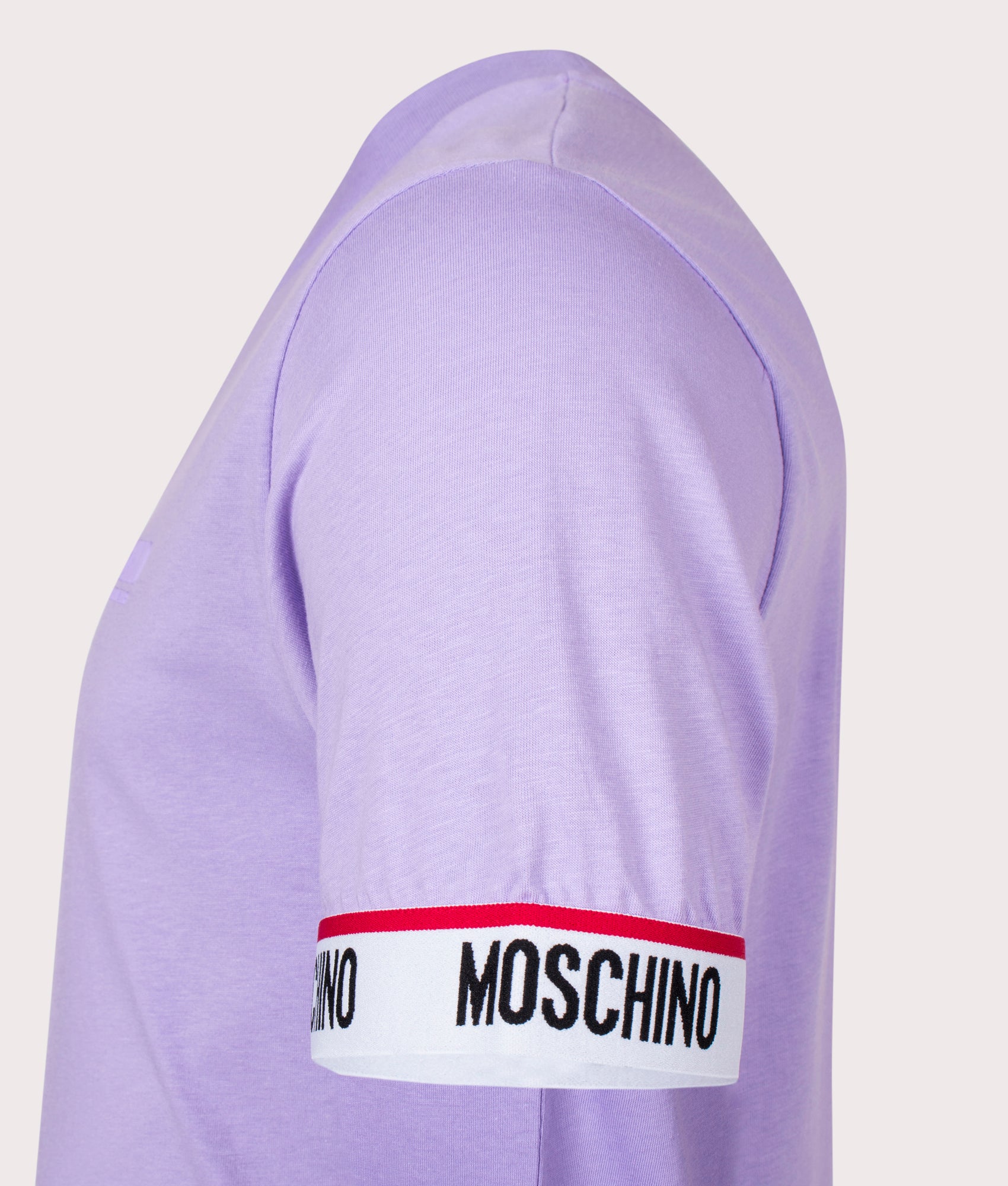 Taped-Logo-Cuff-T-Shirt-Violet-Moschino-EQVVS