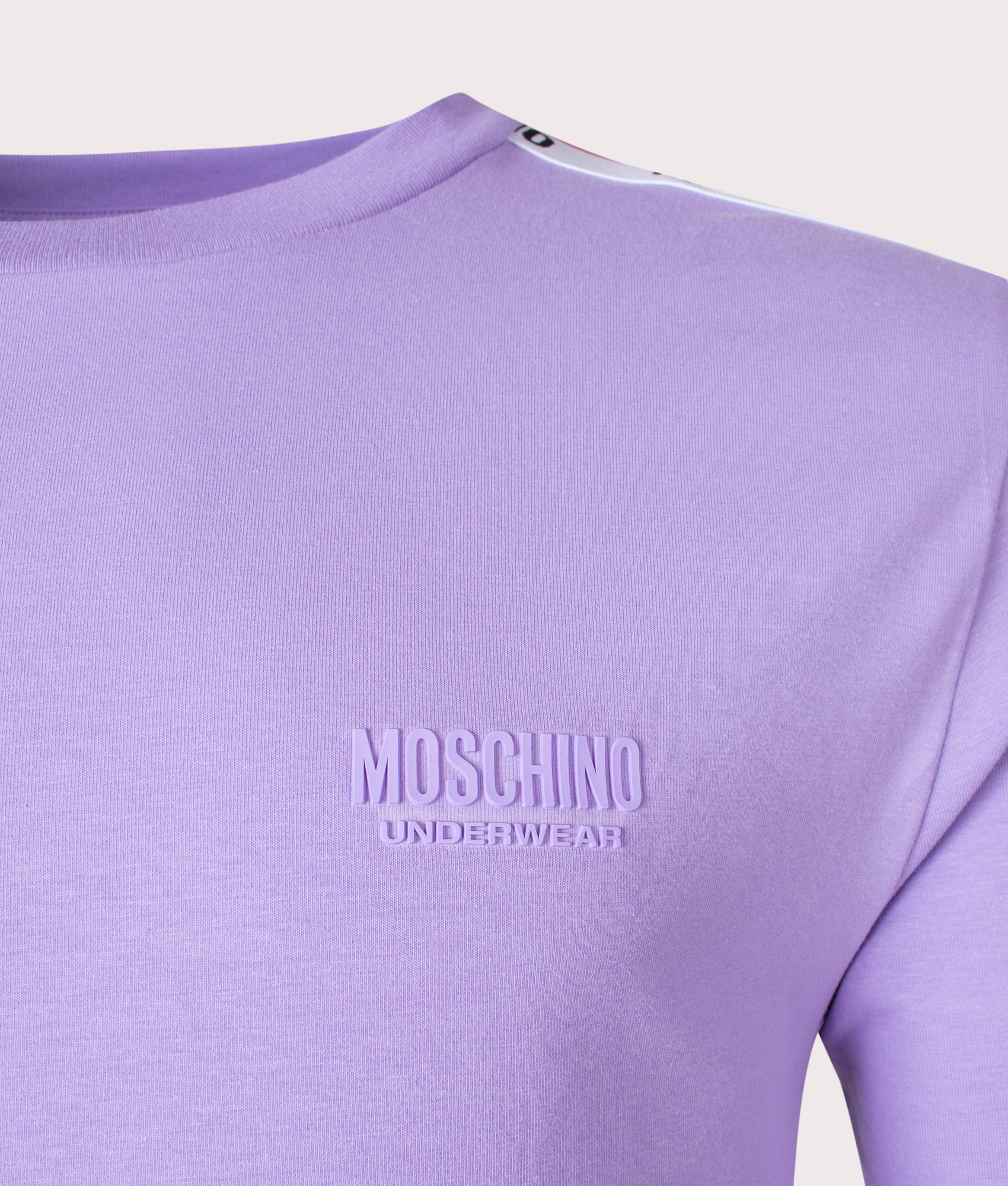 Long-Sleeve-Shoulder-Taped-T-Shirt-Violet-Moschino-EQVVS