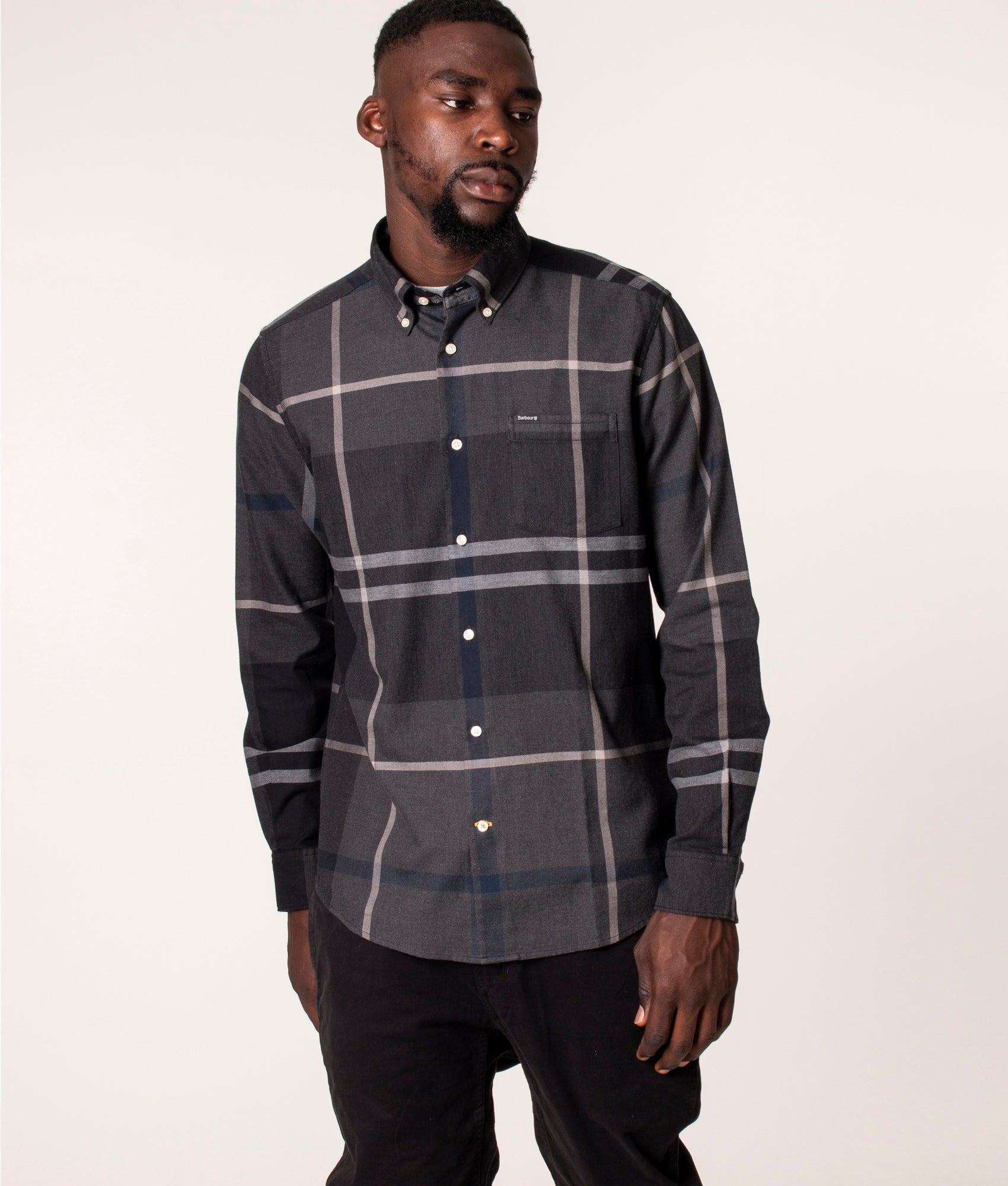 Dunoon-Tailored-Shirt-Graphite-Barbour-Lifestyle-EQVVS