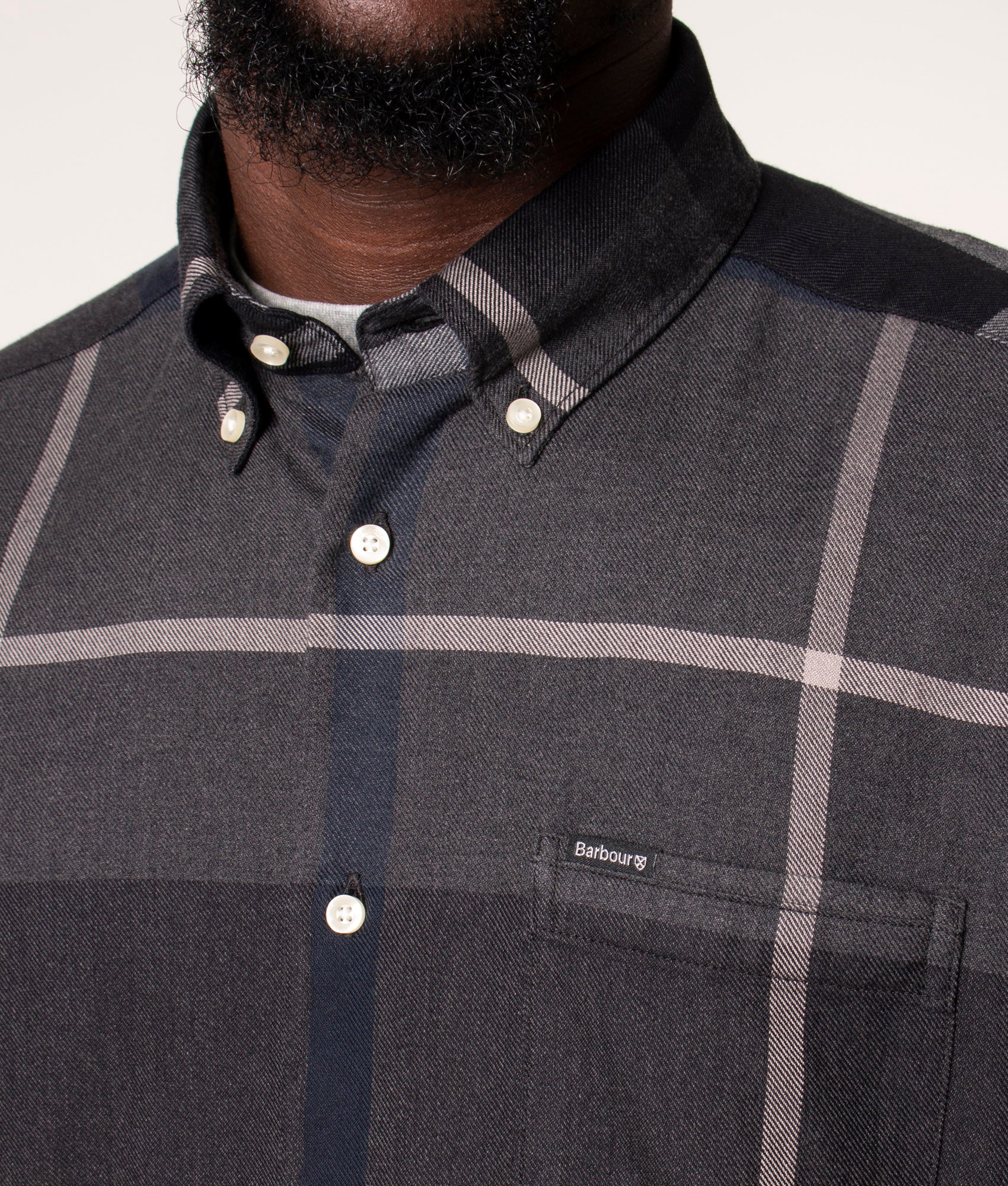 Dunoon-Tailored-Shirt-Graphite-Barbour-Lifestyle-EQVVS
