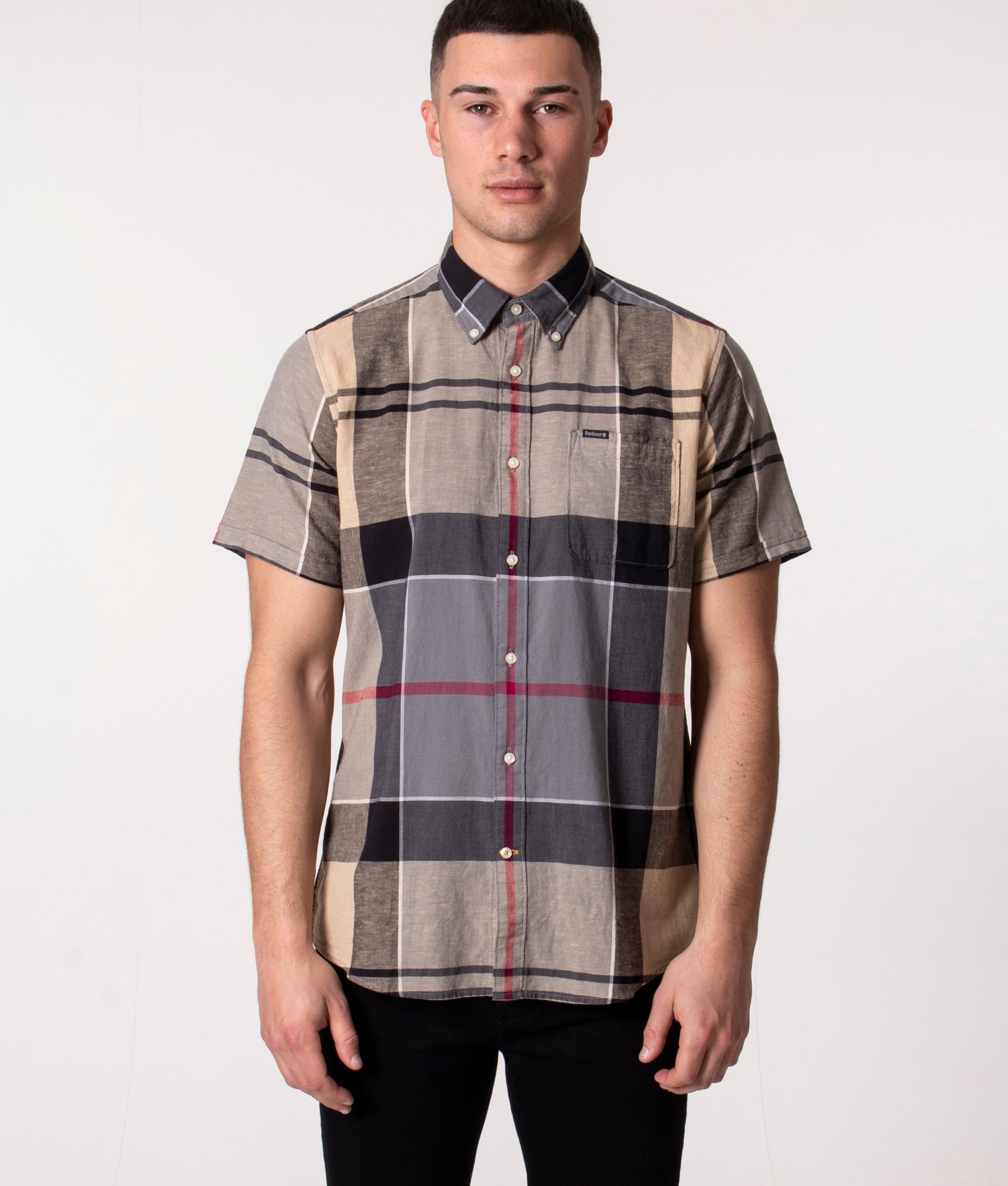 Tailored-Fit-Short-Sleeve-Douglas-Shirt-Dress-T-Barbour-Lifestyle-EQVVS