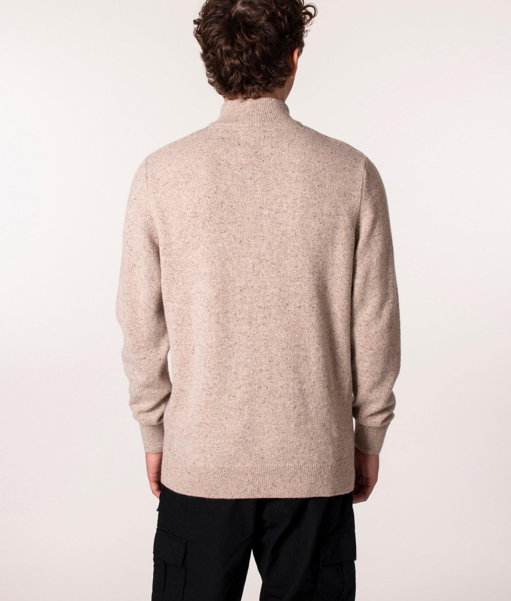 Tisbury-Quarter-Zip-Jumper-Stone-Barbour-Lifestyle-EQVVS