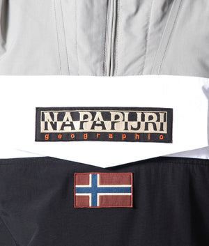Colour-Block-Rainforest-Jacket-Grey-White-Black-Napapjiri-EQVVS