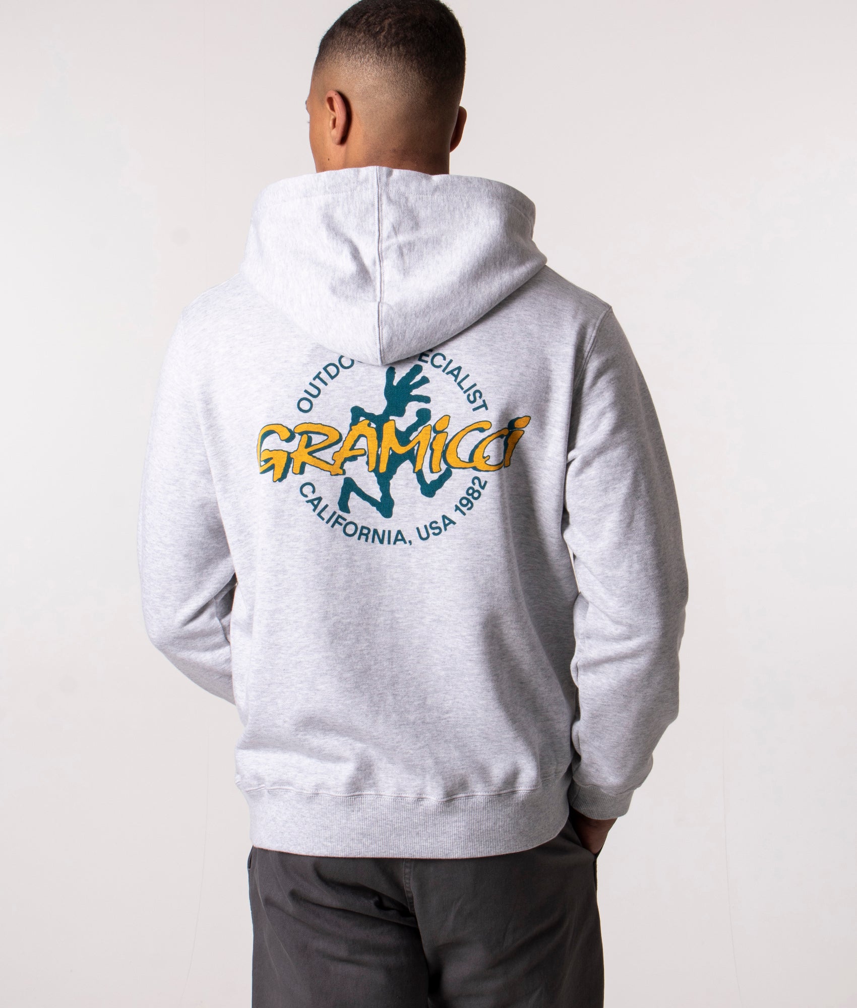 Running-Man-Hoodie-Ash-Heather-Gramicci-EQVVS 