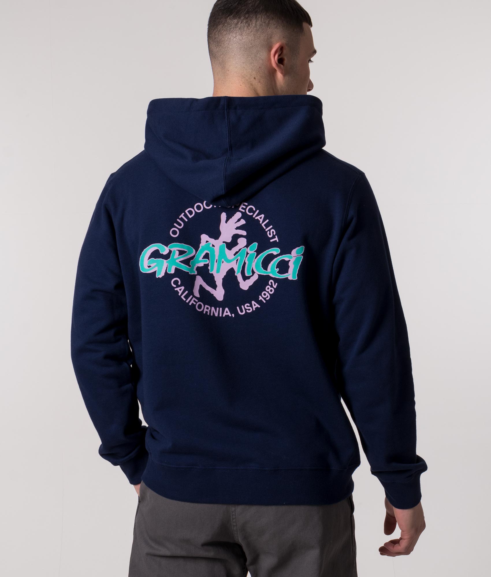 Running-Man-Hoodie-Navy-Gramicci-EQVVS 