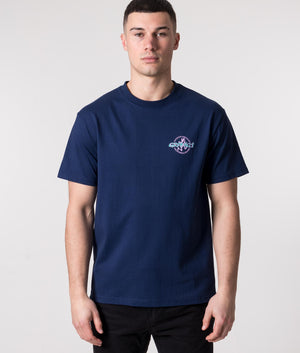Running-Man-T-Shirt-Navy-Gramicci-EQVVS