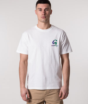 Regular-Fit-Stacked-Logo-T-Shirt-White-Gramicci-EQVVS