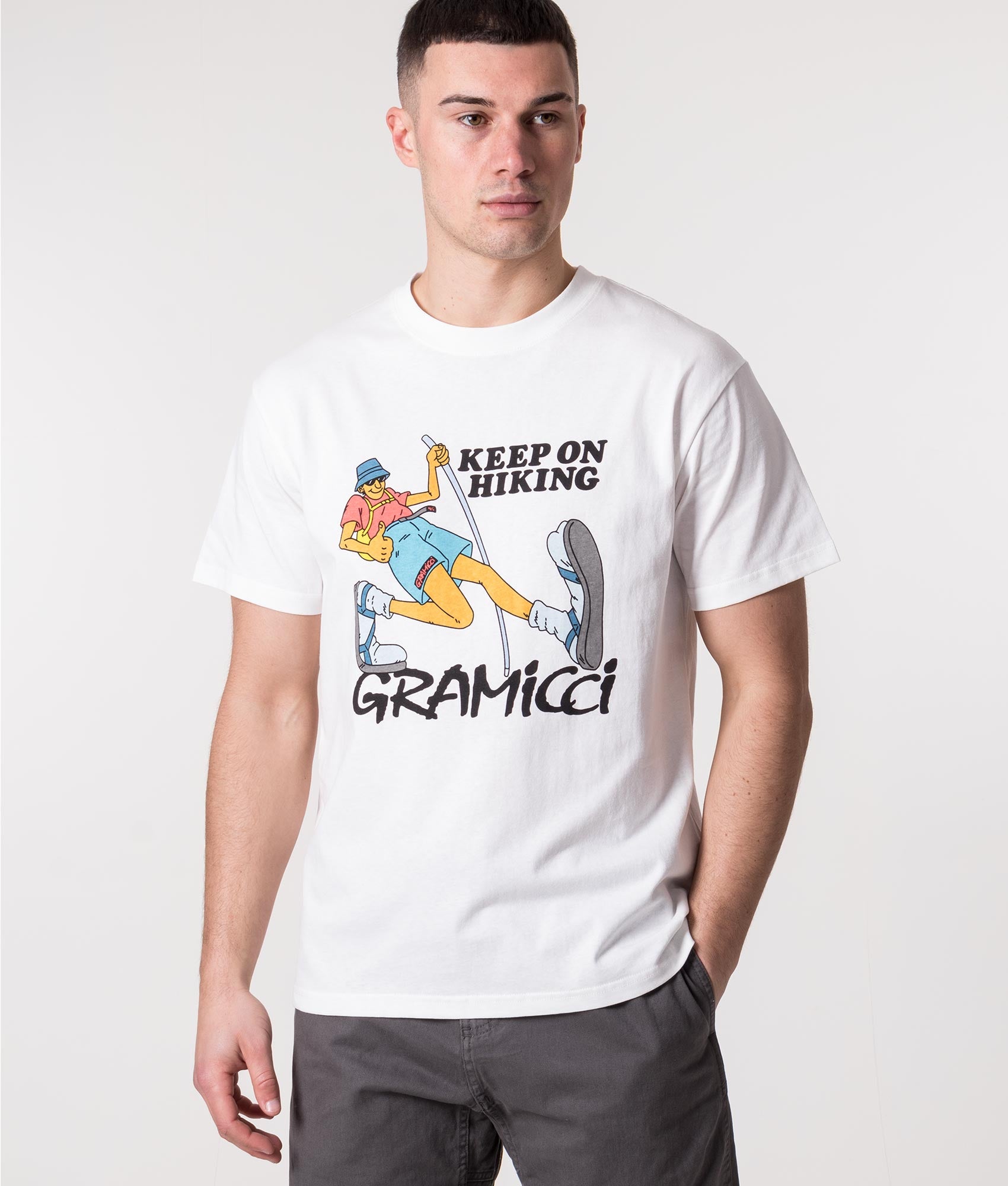 Keep-On-Hiking-T-Shirt-White-Gramicci-EQVVS