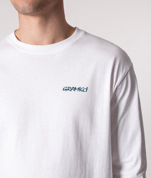 Relaxed-Fit-G-Logo-Long-Sleeve-T-Shirt-White-Gramicci-EQVVS