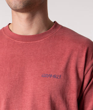 Relaxed-Fit-G-Logo-Long-Sleeve-T-Shirt-Dusty-Red-Gramicci-EQVVS