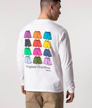 Relaxed-Fit-Shorts-Long-Sleeve-T-Shirt-White-Gramicci-EQVVS