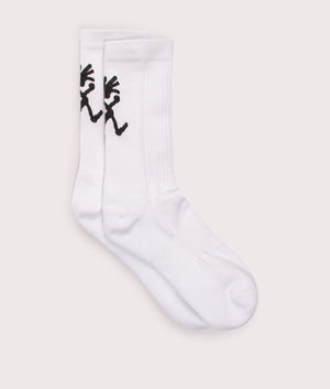 Running-Man-Logo-Print-Socks-White-Gramicci-EQVVS