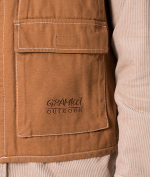 Relaxed-Fit-Gear-Gilet-Brown-Gramicci-EQVVS