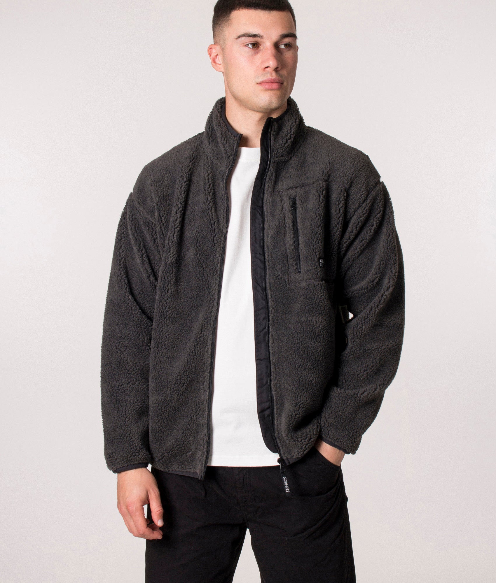 Sherpa-Fleece-Jacket-Charcoal-Gramicci-EQVVS