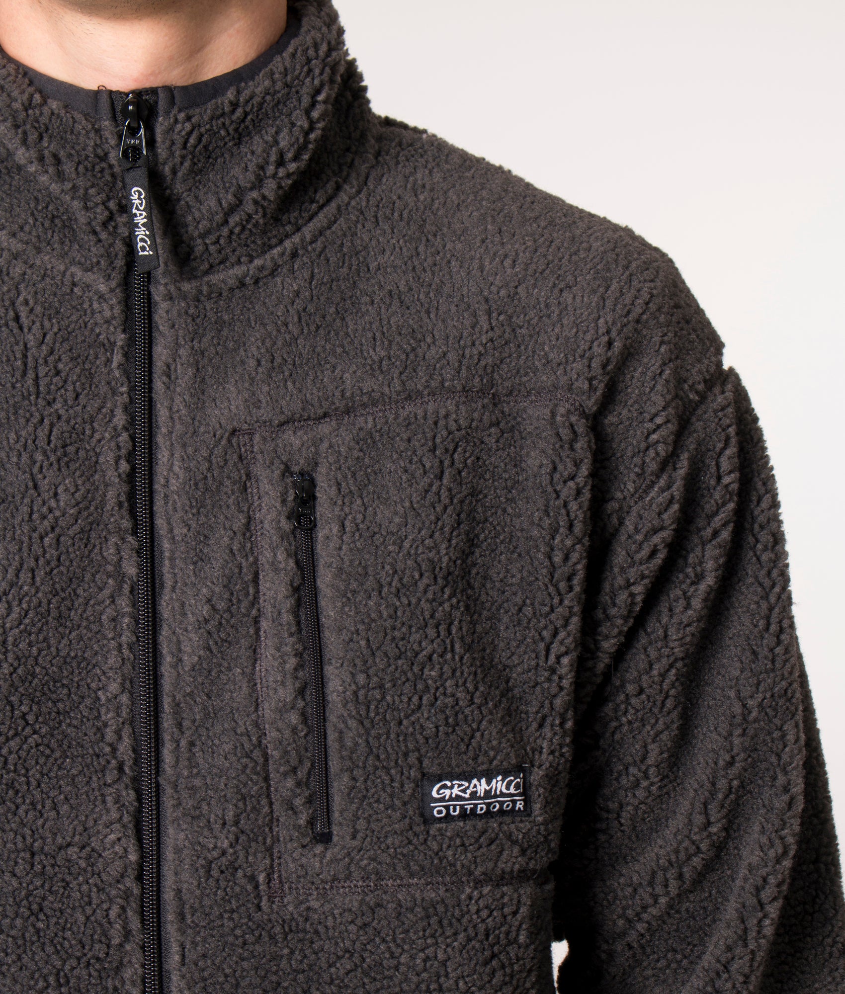 Sherpa-Fleece-Jacket-Charcoal-Gramicci-EQVVS