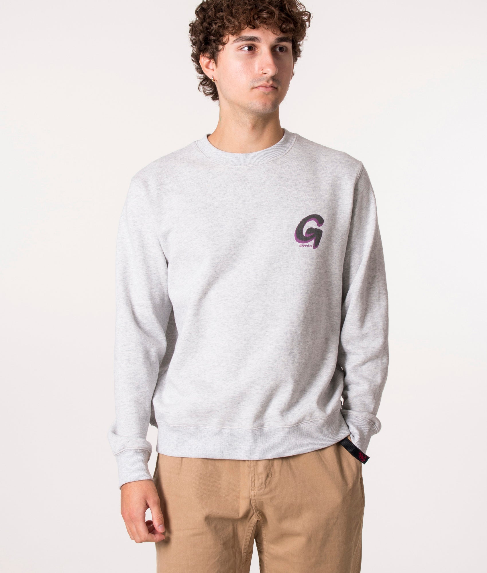 Big Logo G Sweatshirt Grey Gramicci EQVVS
