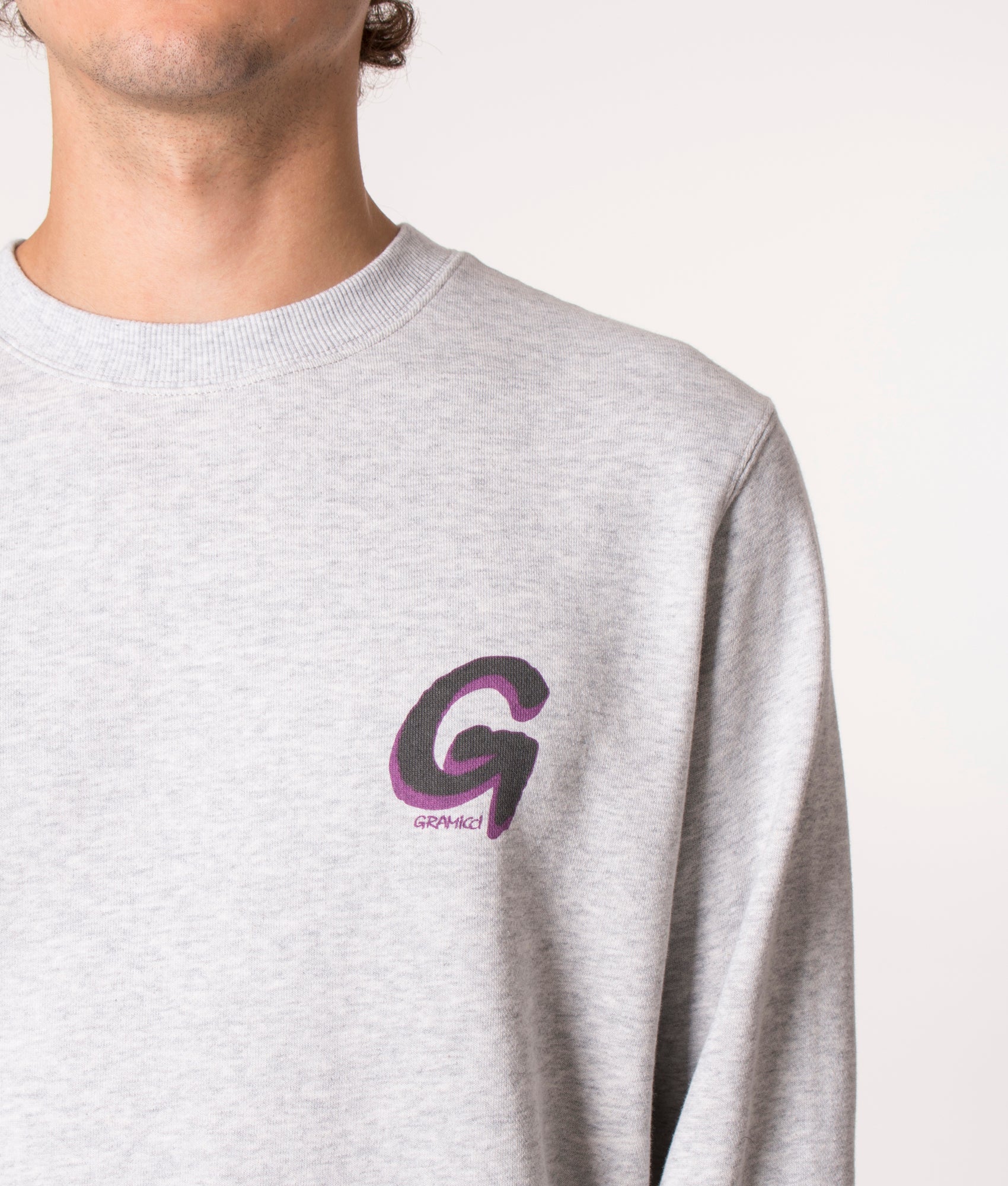 Big Logo G Sweatshirt Grey Gramicci EQVVS