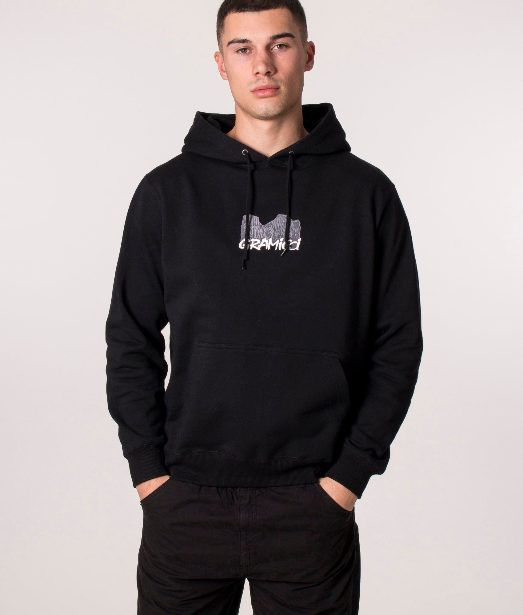 Yosemite-Embroidered-Hoodie-Black-Gramicci-EQVVS
