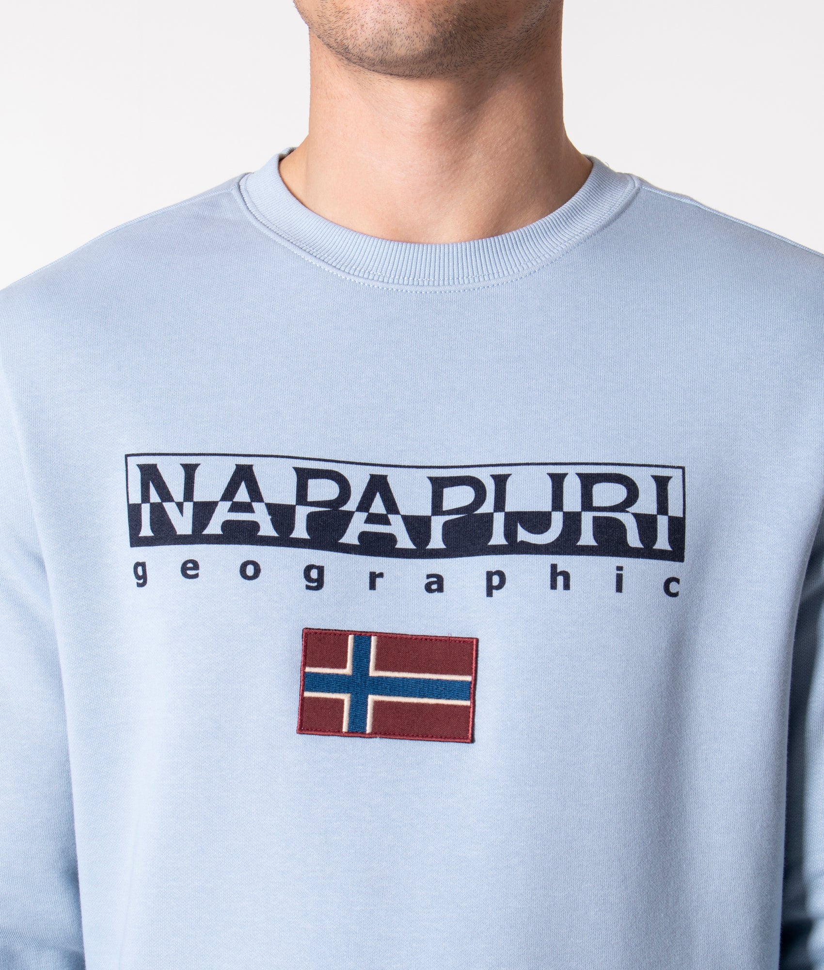 Ayas-Sweatshirt-Blue-Fog-Napapijri-EQVVS