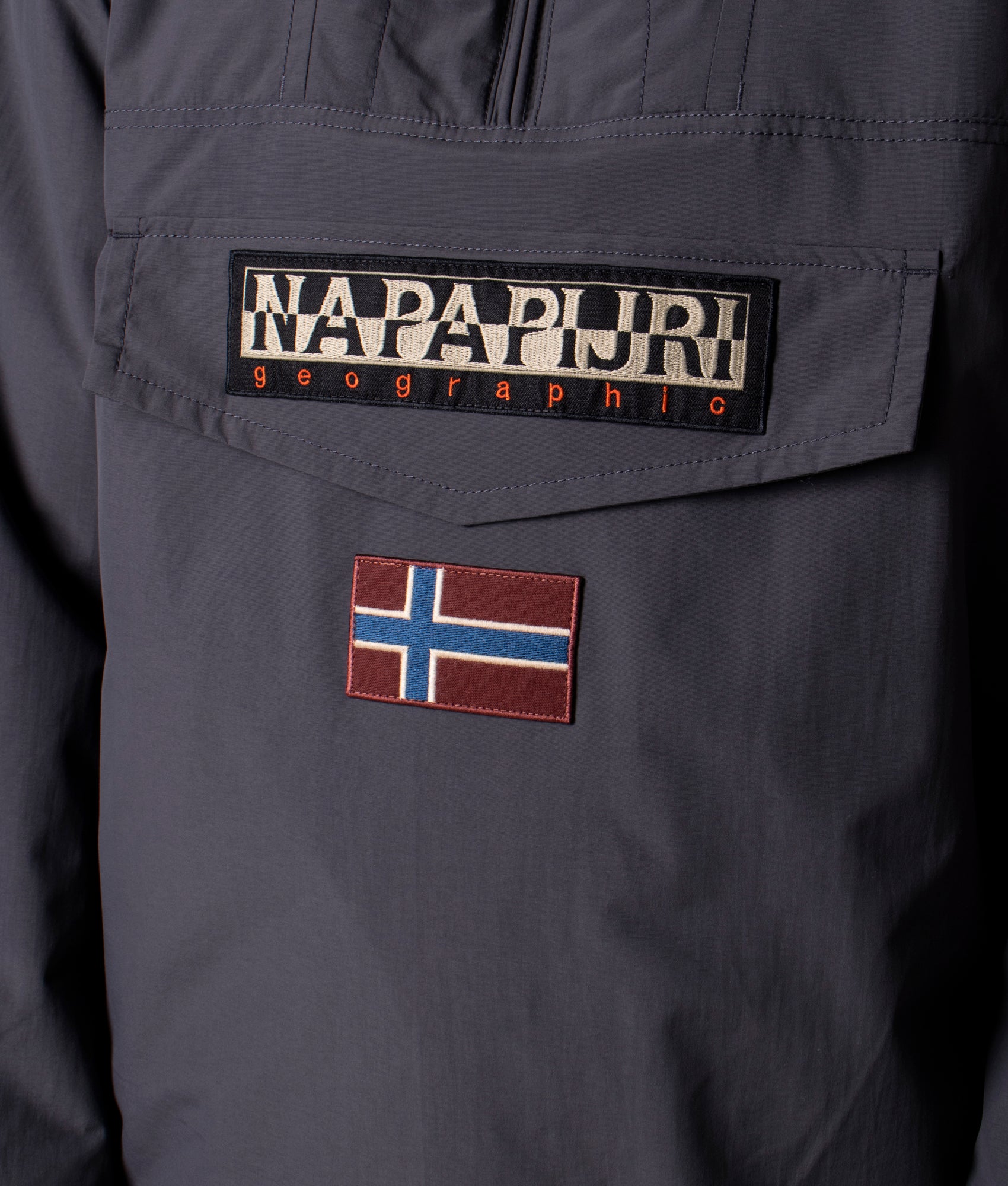 Rainforest-Winter-3-Overhead-Jacket-Dark-Grey-Solid-Napapijri-EQVVS
