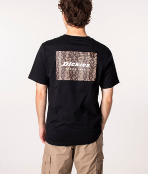 Dickies Camden Box T-Shirt in Black at EQVVS, Model, back