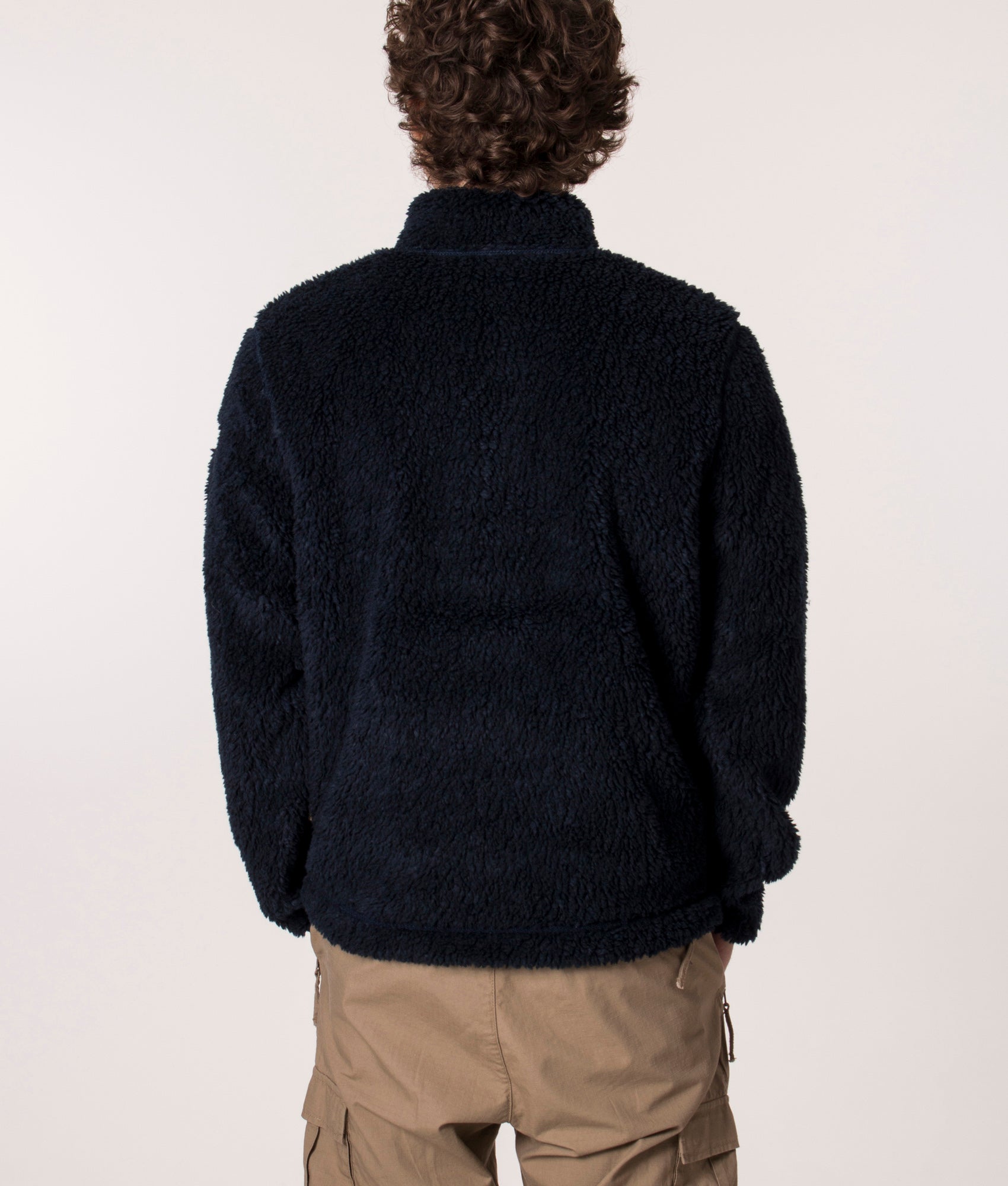 Quarter-Zip-Ayas-Fleece-Sweatshirt-Blu-Marine-Napapijri-EQVVS