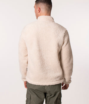 Quarter-Zip-Ayas-Fleece-Sweatshirt-Whitecap-Grey-Napapijri-EQVVS