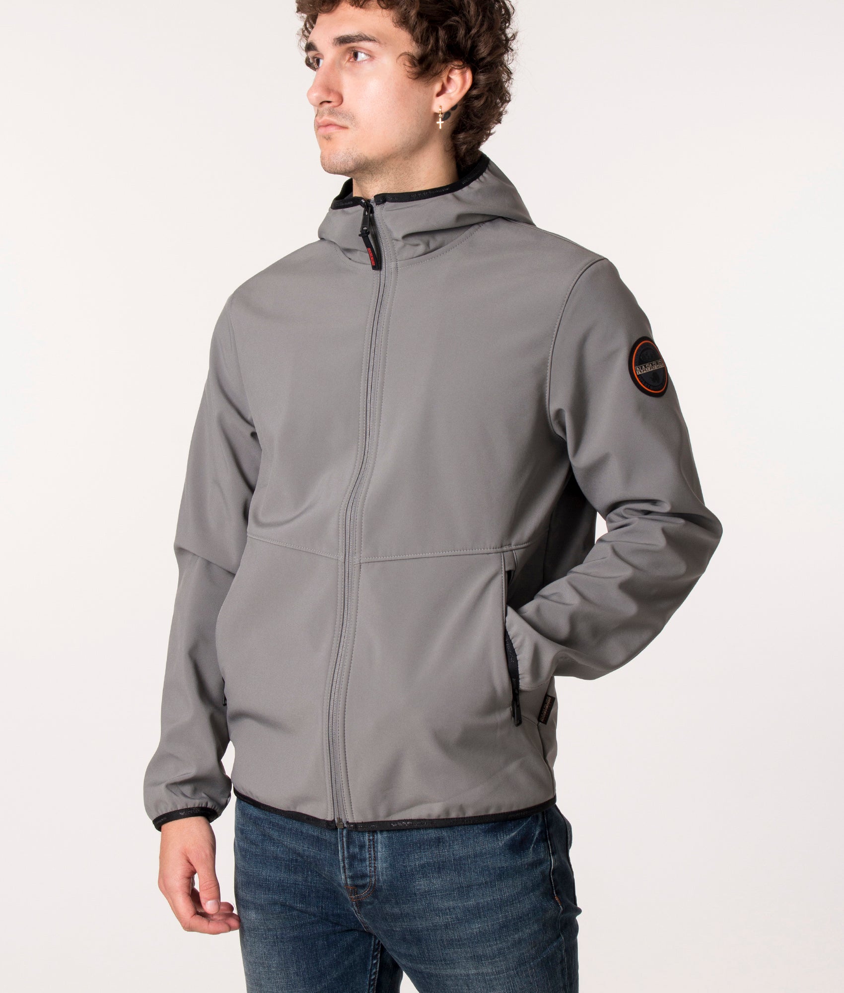 Zip-Through-Delisle-Jacket-Sedona-Gray-Napapijri-EQVVS 
