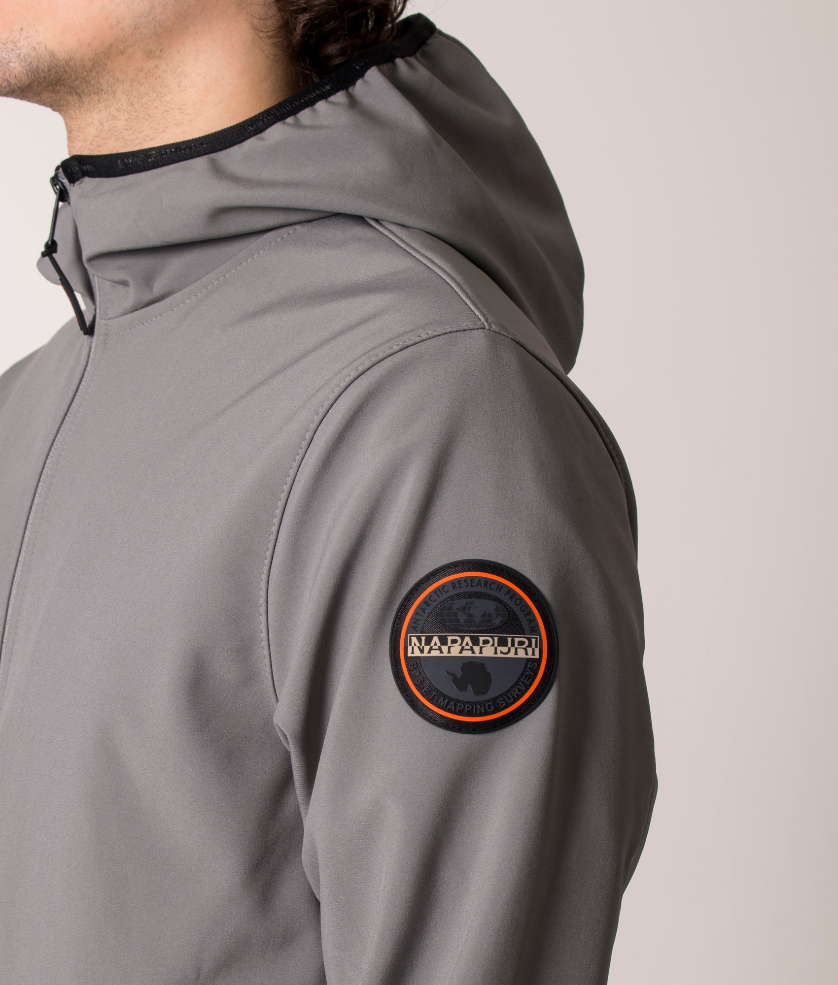 Zip-Through-Delisle-Jacket-Sedona-Gray-Napapijri-EQVVS 