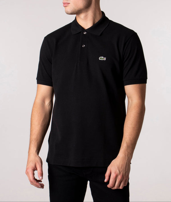 Classic Fit Croc Logo L1212 Polo Shirt Black | Lacoste | EQVVS